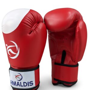 Mănuși de box AMALDIS roșii, 6 OZ , 7605