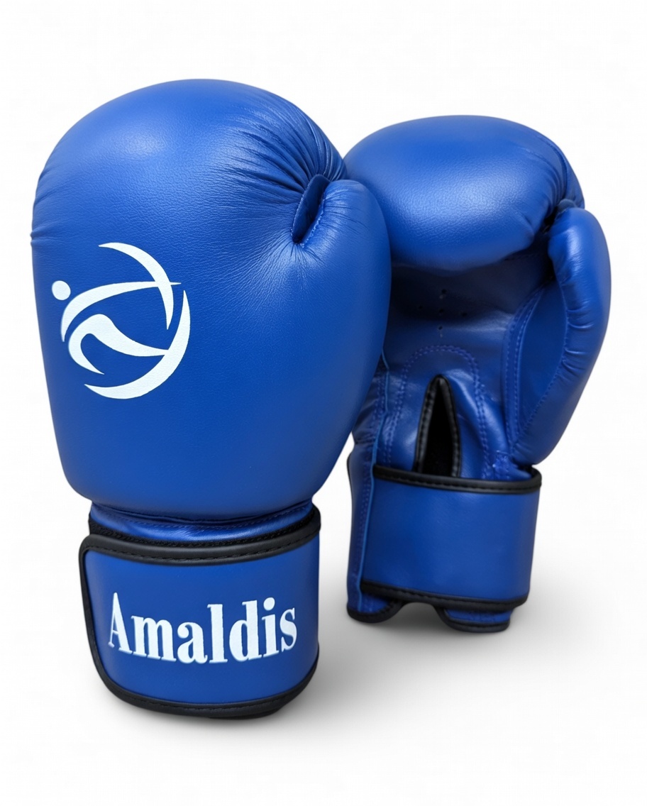 Mănuși de box AMALDIS PU, albastre, 12 OZ, 6024