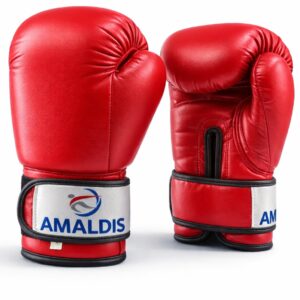 Перчатки бокс PU AMALDIS КРАСНЫЕ 4 OZ 6019