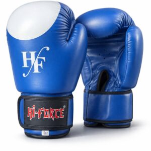 Mănuși de box Hi-Force din PVC, albastre, 8 OZ, 6011