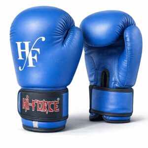 Mănuși de box Hi-Forse din PVC albastru, 12 OZ, 6010