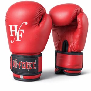 Mănuși de box Hi-Forse din PVC roșii, 14 oz, 6008