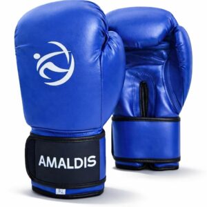 Mănuși de kickbox AMALDIS, albastre, 10 oz, 9503